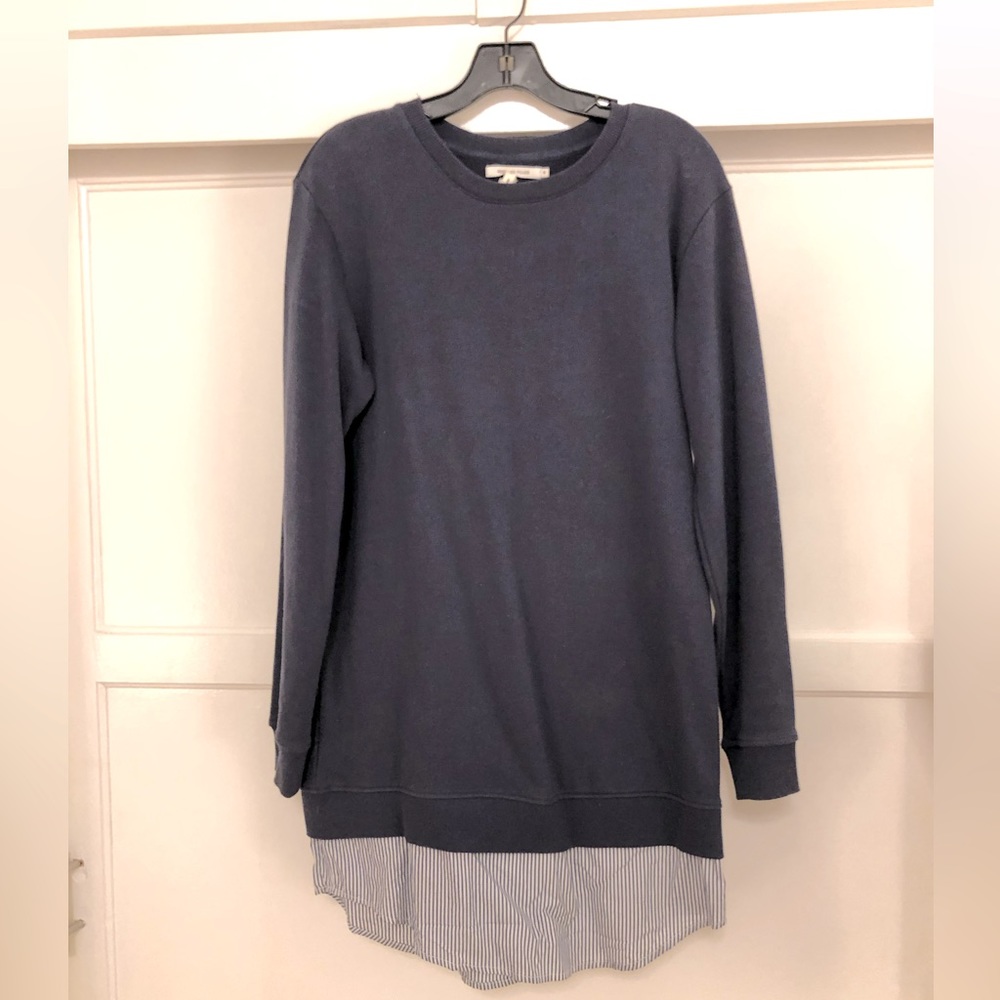 Avec Les filles blue long sleeve cotton dress size small